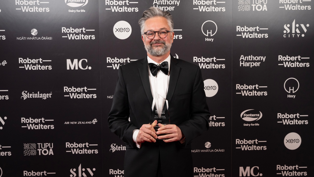 Paul Newfield named winner at New Zealand Leadership Awards
